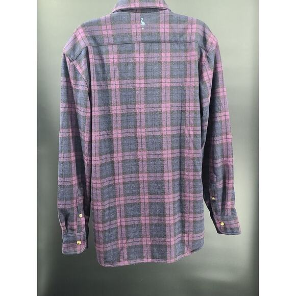 TailorByrd "The Sweatshirt" size Medium in color "Berry" Purple Plaid Lumberjack - Picture 9 of 16